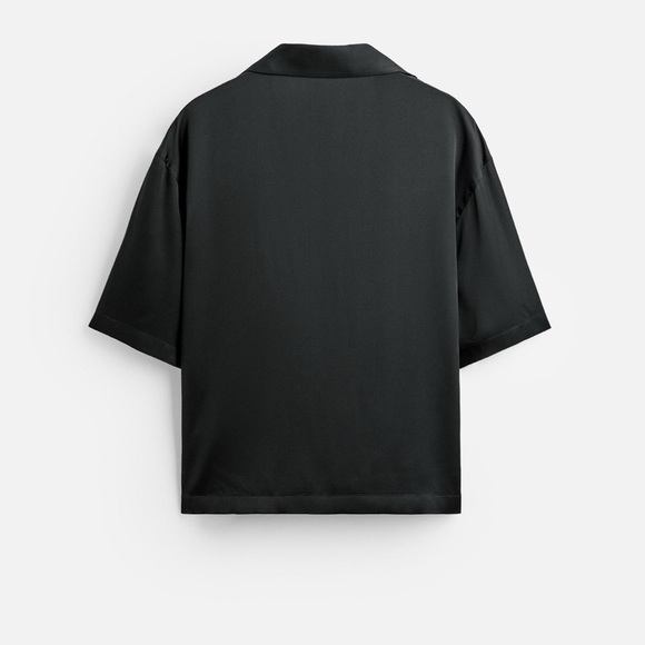 NWT Zara Satin Effect Boxy Fit Shirt - Size XL - Picture 8 of 12